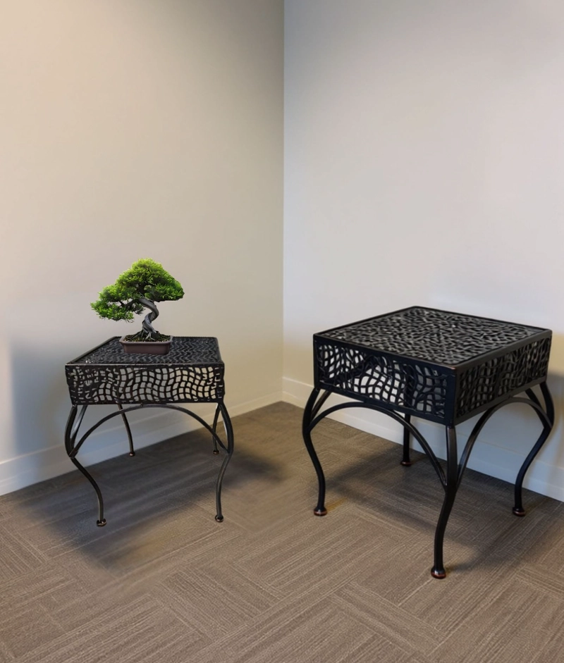 SET 2 MESA CENTRO DECORATIVA AUXILIAR MODERNO HOGAR JHN - 9
