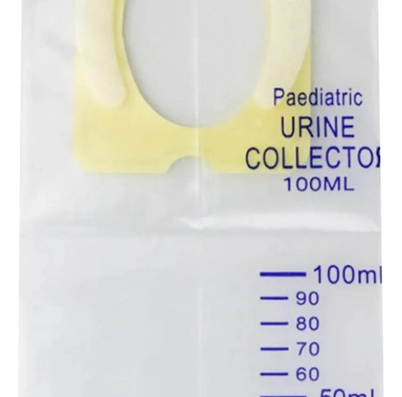 PACK 100 UNDS BOLSA RECOLECTOR ORINA PEDIATRICO 100ML LAU - 2
