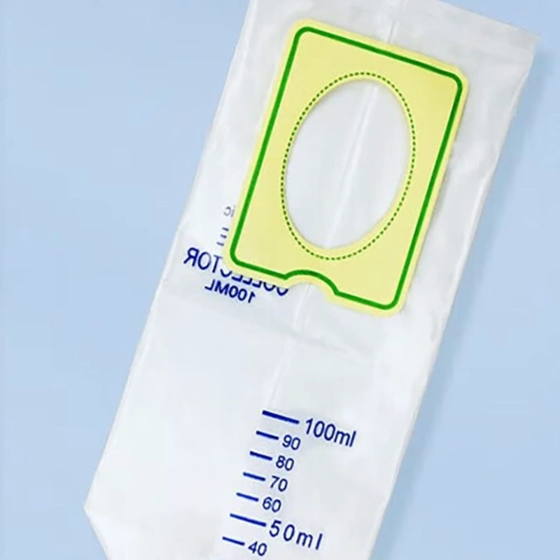 PACK 100 UNDS BOLSA RECOLECTOR ORINA PEDIATRICO 100ML LAU - 7