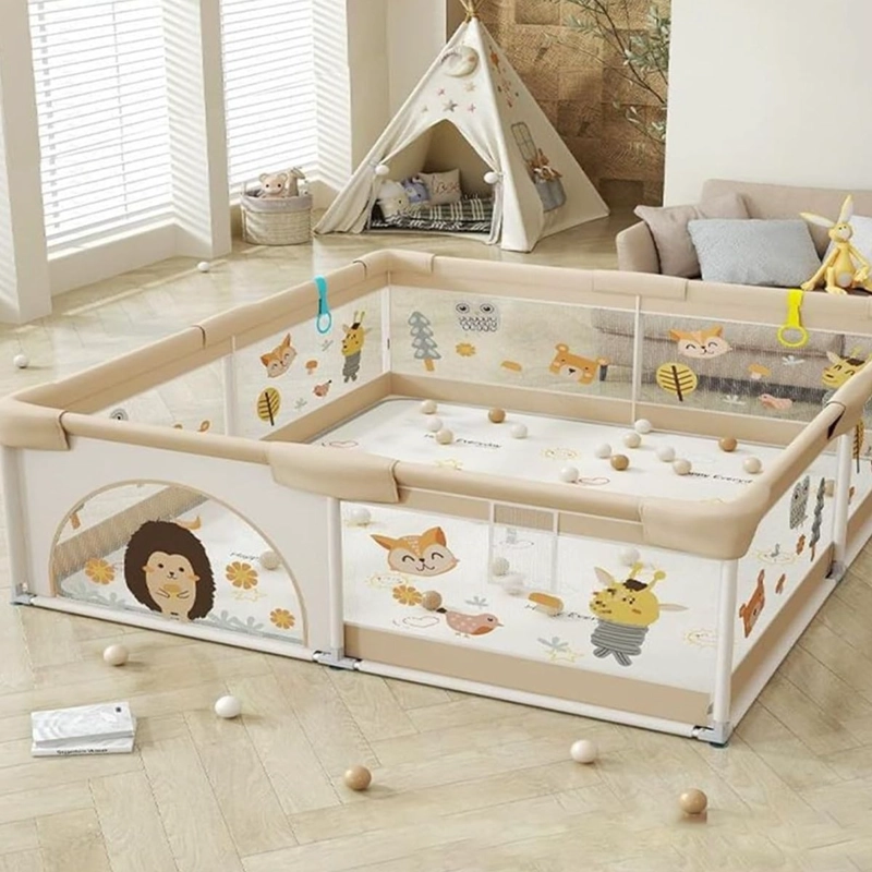 CORRAL DE JUEGOS DISEÑO CON DIBUJOS PARA BEBE LAU - 4