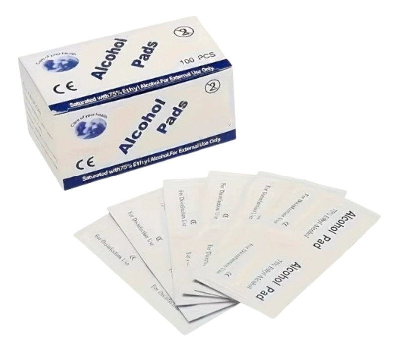 PACK 3 TOALLITAS GASAS CON ALCOHOL ANTISEPTICO HERIDAS LAU - 1