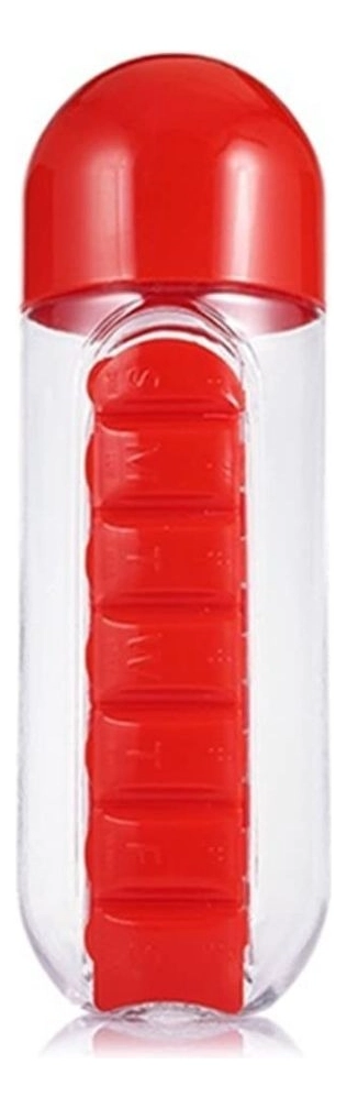 BOTELLA + PASTILLERO ORGANIZADOR SEMANAL MEDICINA LAU - 1