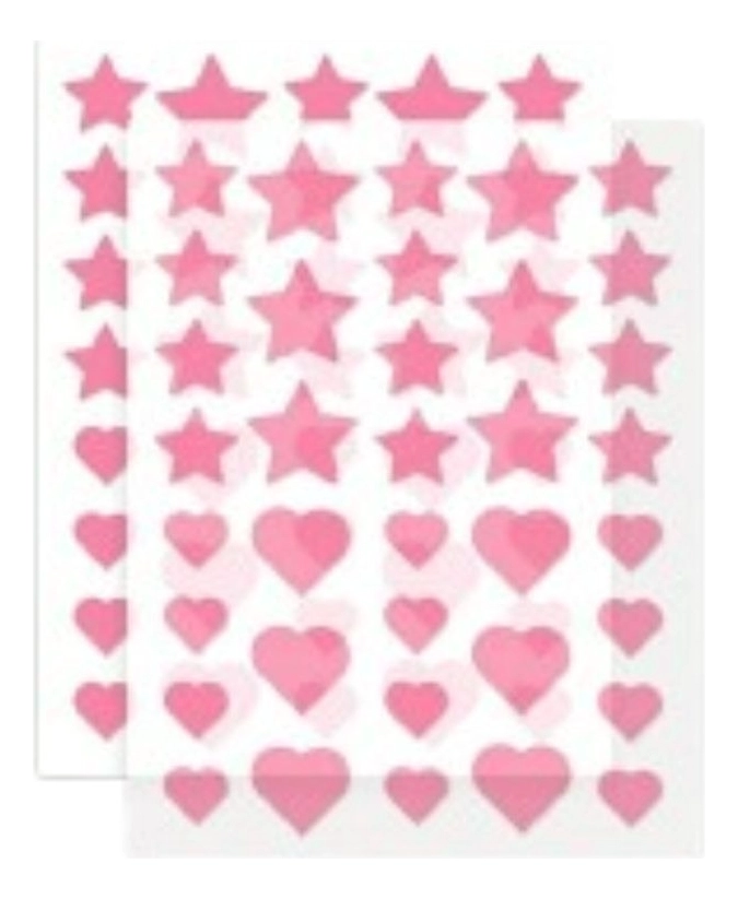 PACK DE 3 PARCHES PARA ACNE DISEÑO ESTRELLA CORAZON LAU - 1