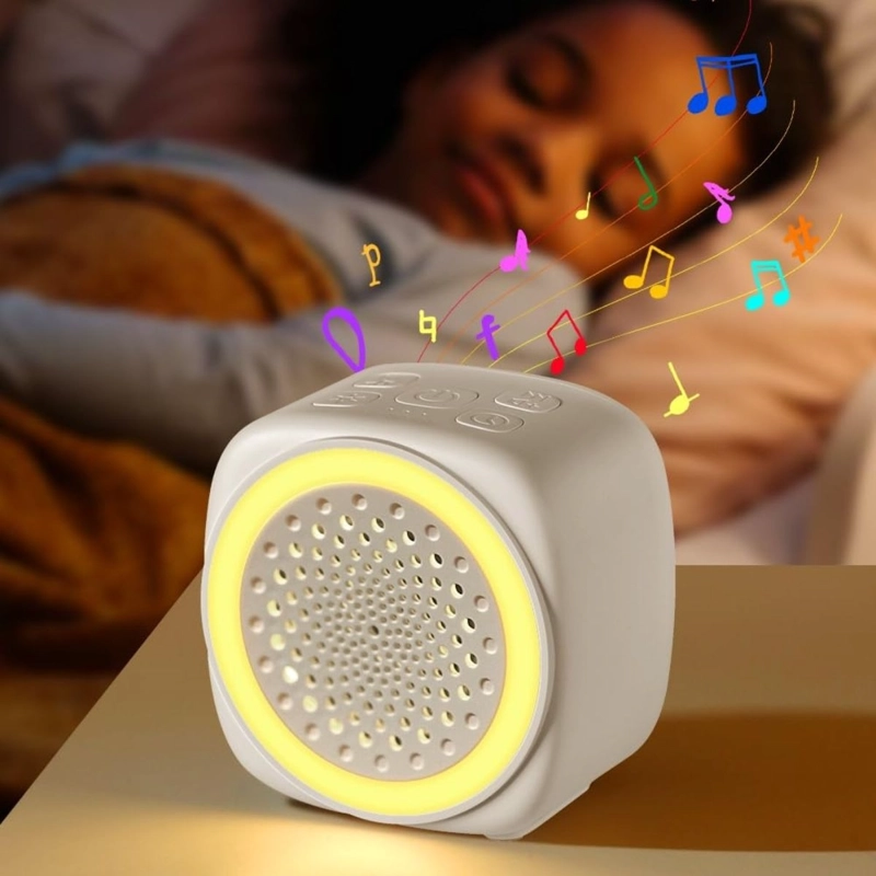 MAQUINA CUBO RUIDO BLANCO CON LUZ PARA RELAJAR BEBE LAU - 5