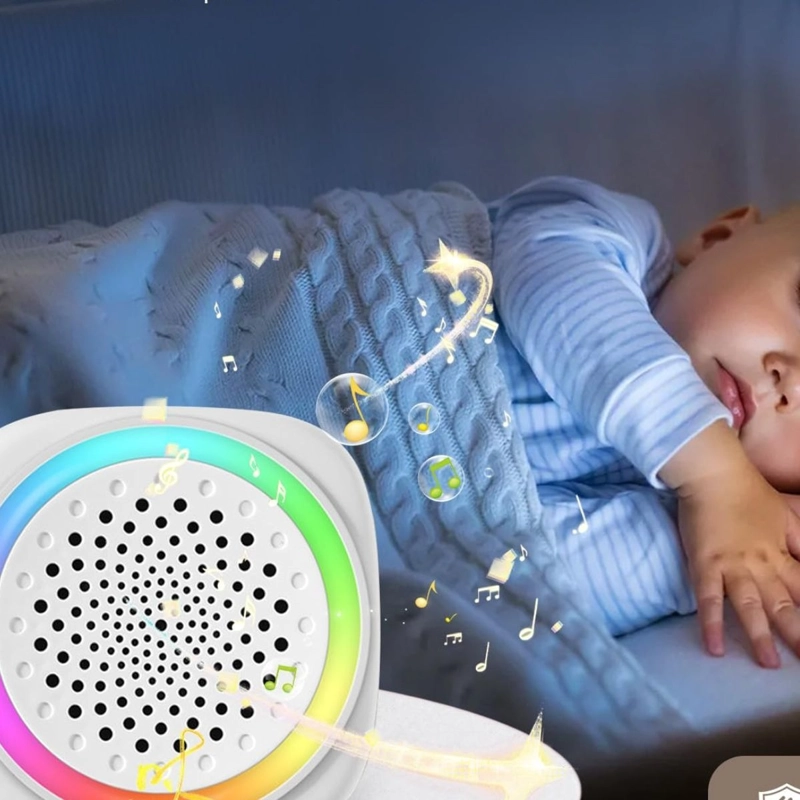 MAQUINA CUBO RUIDO BLANCO CON LUZ PARA RELAJAR BEBE LAU - 7