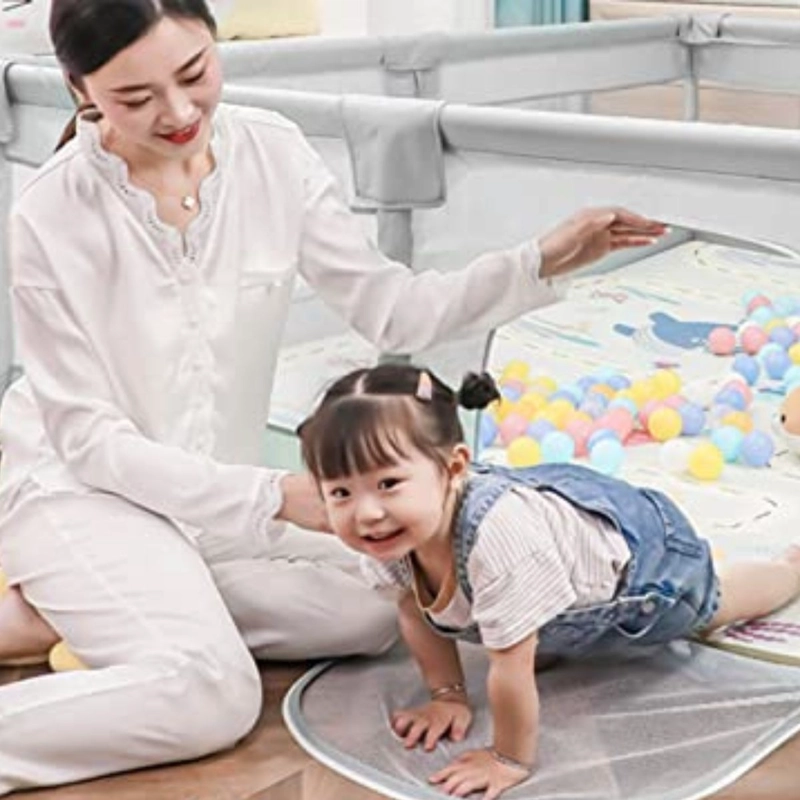 CORRAL DE JUEGOS CON PUERTA SIN DIBUJOS PARA BEBE HOGAR LAU - 2