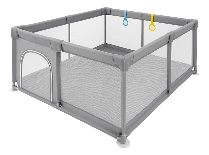 CORRAL DE JUEGOS CON PUERTA SIN DIBUJOS PARA BEBE HOGAR LAU - 4