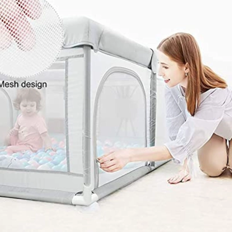 CORRAL DE JUEGOS CON PUERTA SIN DIBUJOS PARA BEBE HOGAR LAU - 5
