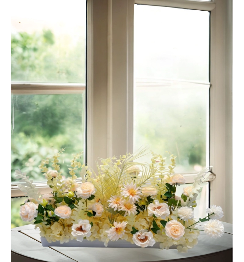 FLORES ARTIFICIALES DECORATIVAS ARREGLO FLORAL ADORNO JHN - 7