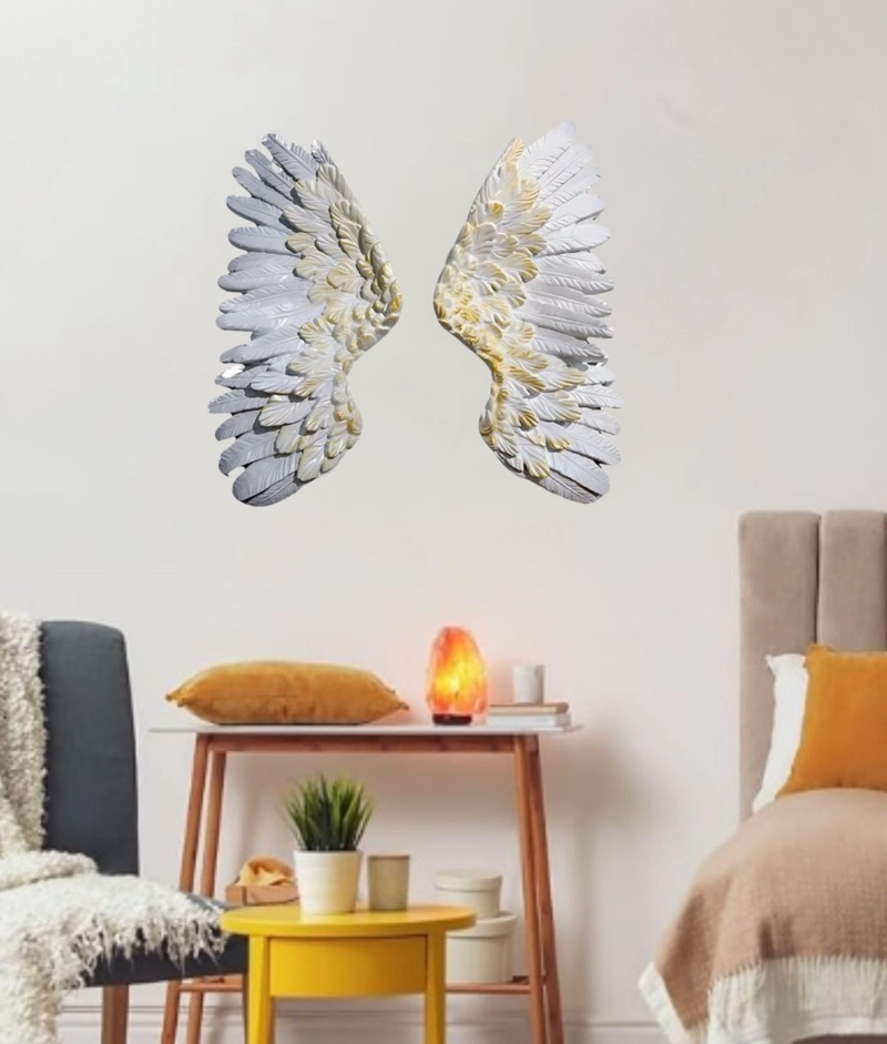ADORNO DECORATIVO PARED ALAS ARTE FIGURA HOGAR JHN - 9
