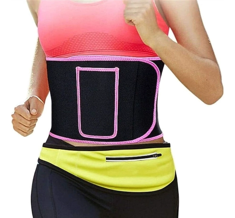 SET 2 FAJA REDUCTORA CON VELCRO PARA EJERCICIOS FITNES LAU - 5