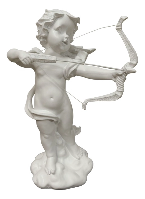 ESTATUA DECORATIVA ANGEL CUPIDO ESCULTURA ADORNO HOGAR JHN - 1