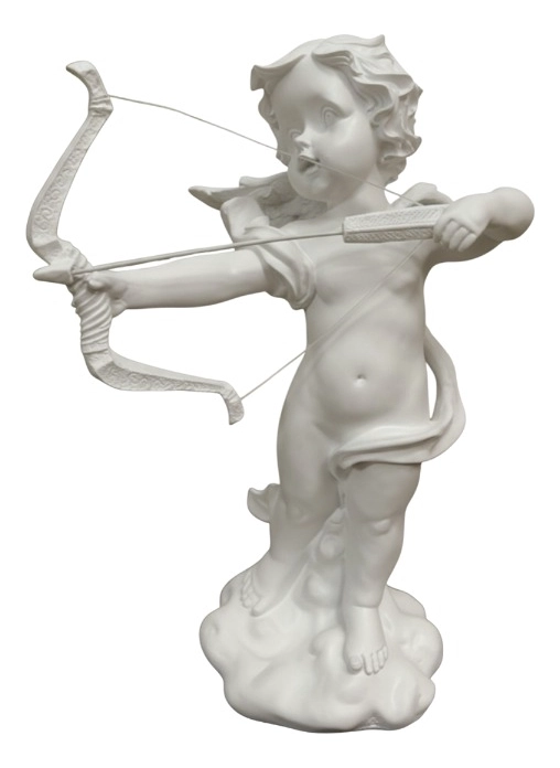 ESTATUA DECORATIVA ANGEL CUPIDO ESCULTURA ADORNO HOGAR JHN - 3