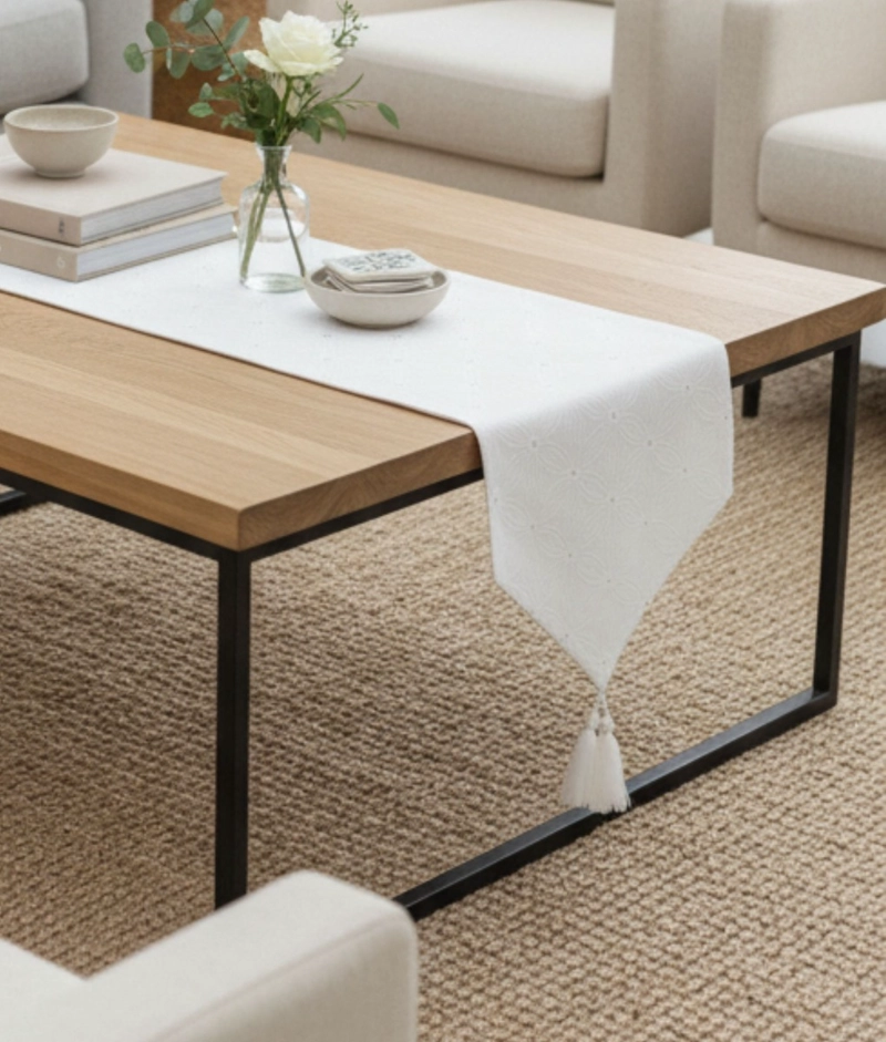 CAMINO MESA DECORATIVO ESTILO NORDICO ELEGANTE MANTEL JHN - 9