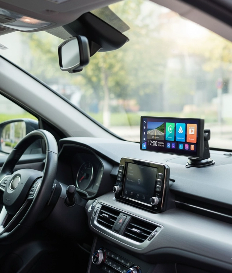 PANTALLA PORTATIL MODERNA MULTIFUNCIONAL AUTOS VEHICULOS JHN - 2