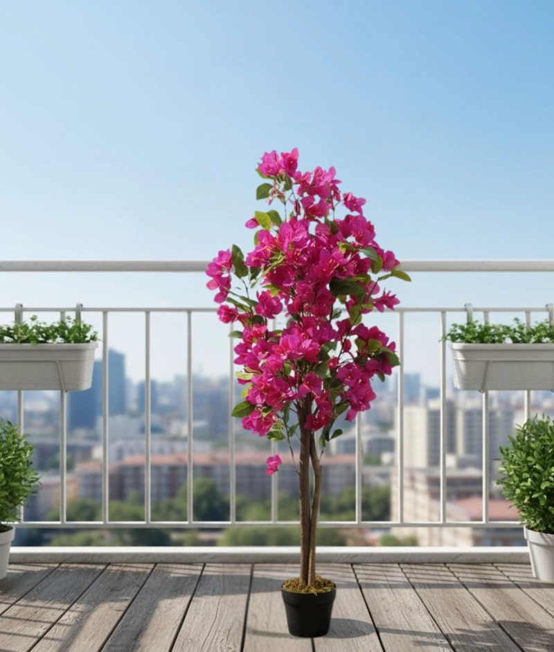 PLANTA ARTIFICIAL ARBUSTO ORNAMENTAL FLORES ROSAS ADORNO JHN - 2