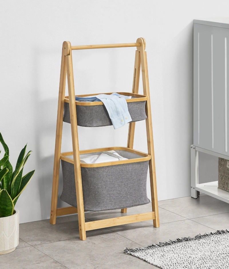 ESTANTE ORGANIZADOR ROPA DOBLE NIVEL MODERNO FUNCIONAL JHN - 2
