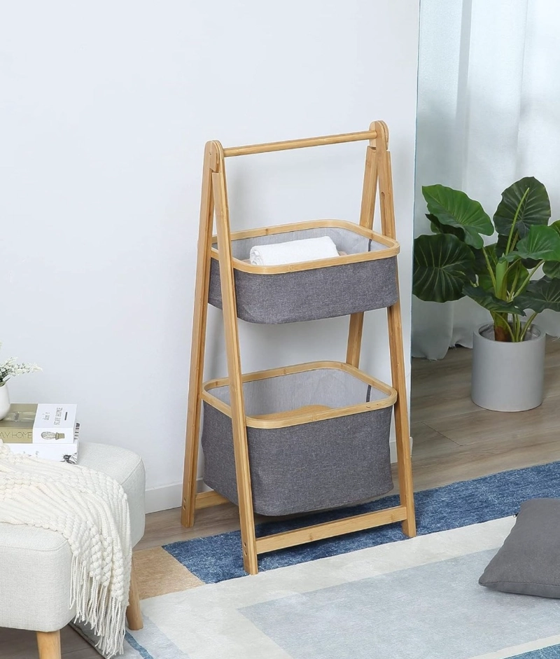 ESTANTE ORGANIZADOR ROPA DOBLE NIVEL MODERNO FUNCIONAL JHN - 9