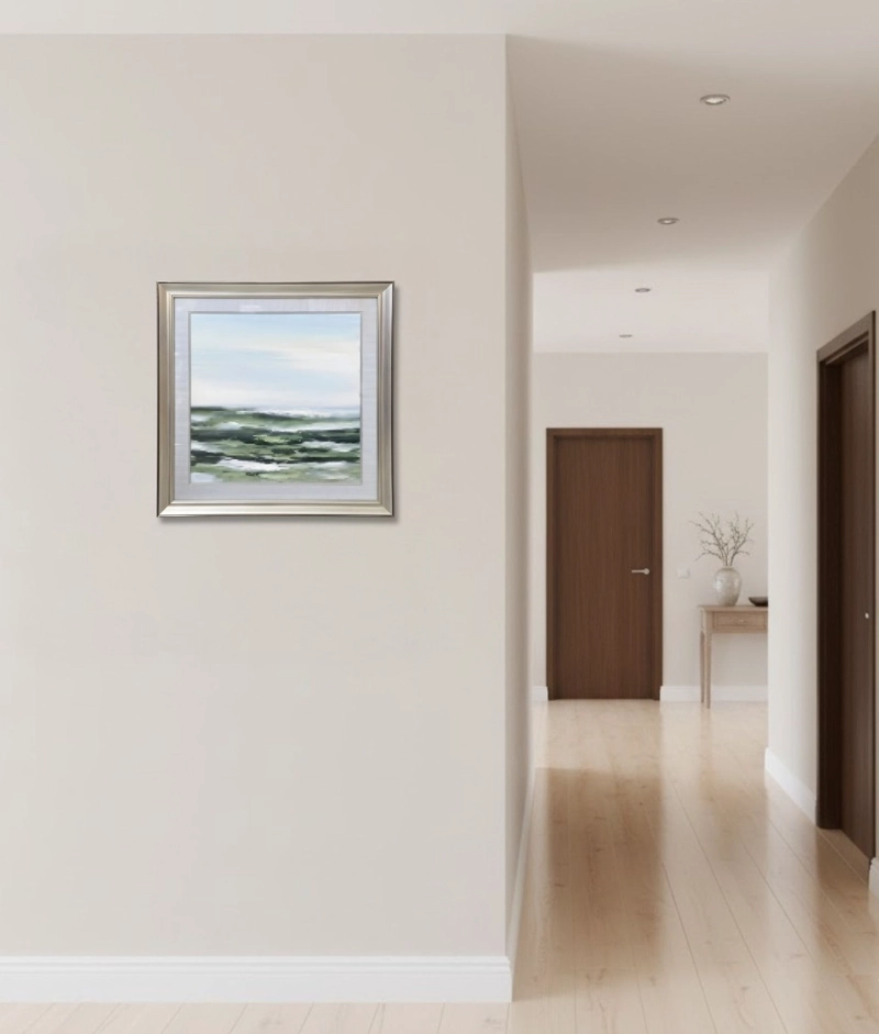 CUADRO DECORATIVO ABSTRACTO HORIZONTE CALMA ADORNO PARED JHN - 9