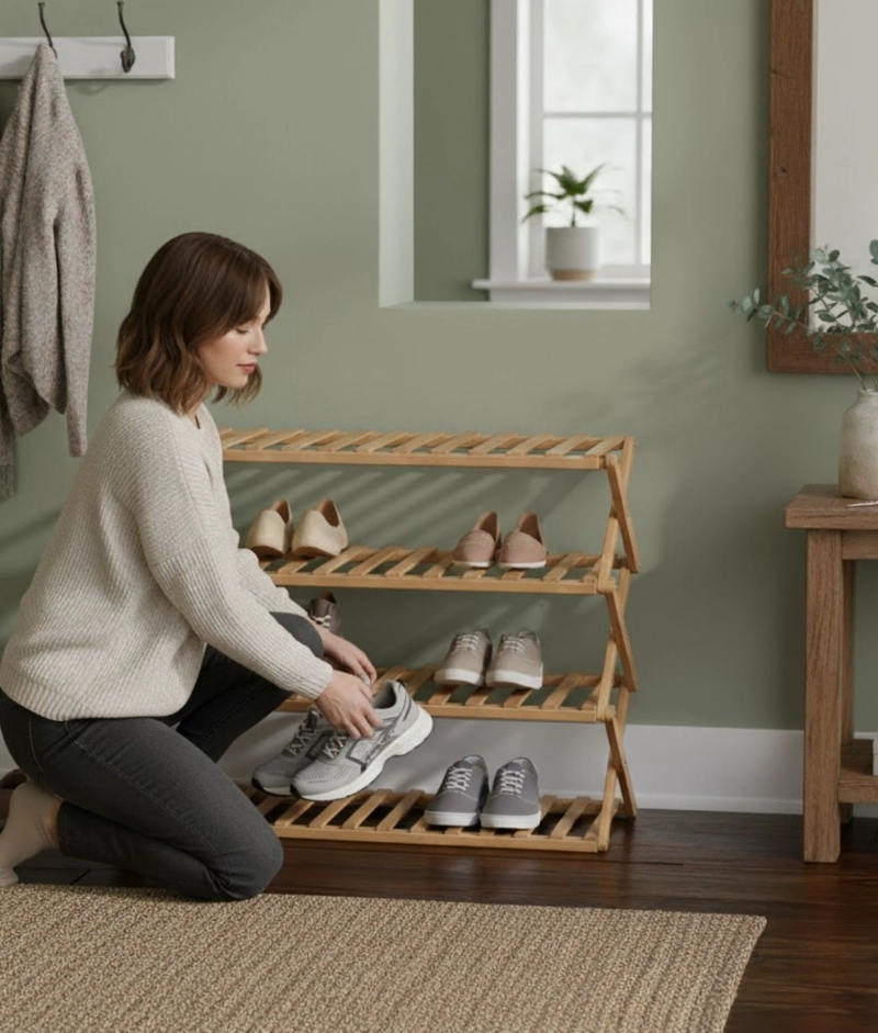 ZAPATERO ORGANIZADOR ESTILO ELEGANTE FUNCIONAL HOGAR JHN - 4