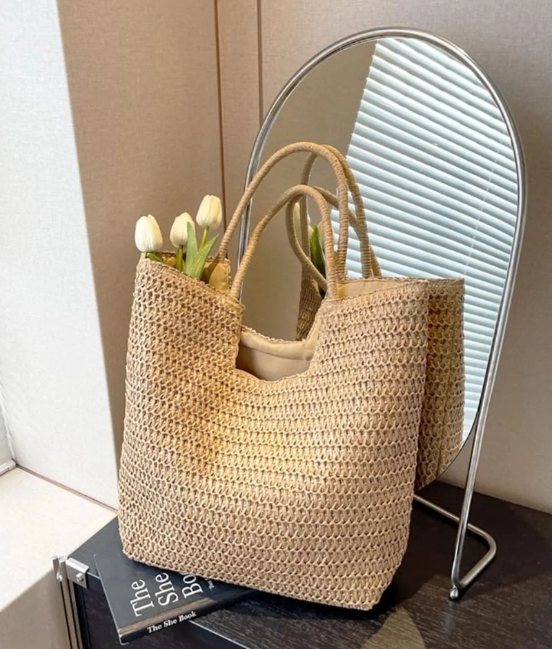 CARTERA BOLSO MODERNO TEJIDO TEXTURIZADO ESTILO ELEGANTE JHN - 8