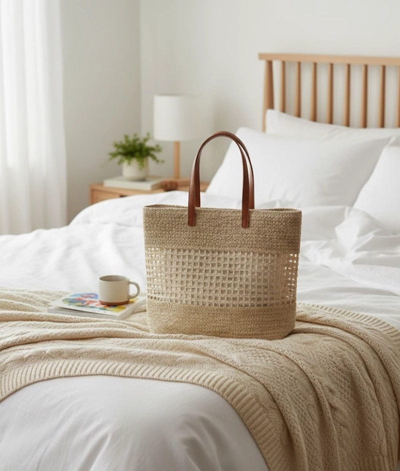 CARTERA BOLSO ELEGANTE DISEÑO MALLA ESTILO CONTEMPORANEO JHN - 8