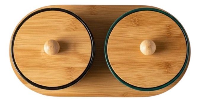 SET 2 FRASCOS ALMACENAMIENTO CONTENEDOR ENCANTO NATURAL JHN - 3
