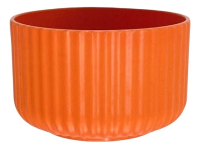 SET 3 MACETERO DECORATIVO TEXTURA ACANALADA MACETA JHN - 1