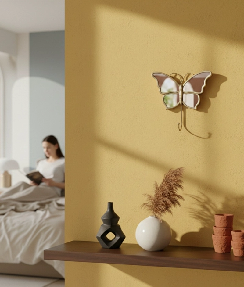 SET 3 ESPEJO DECORATIVO MARIPOSA ADORNO PARED HOGAR JHN - 5