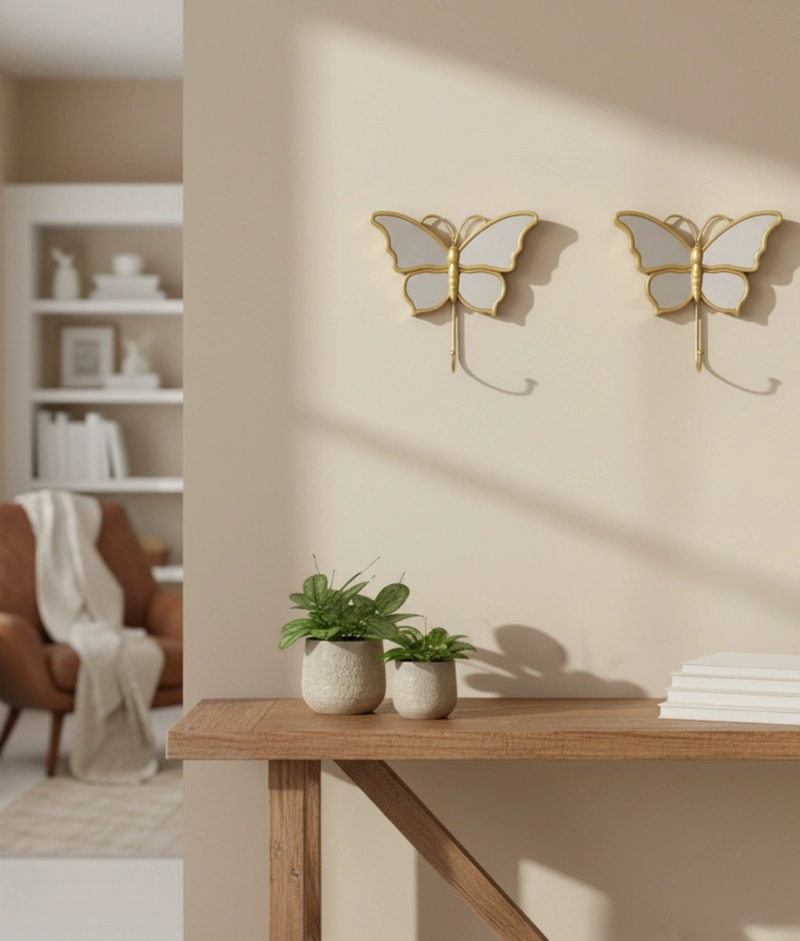 SET 3 ESPEJO DECORATIVO MARIPOSA ADORNO PARED HOGAR JHN - 7