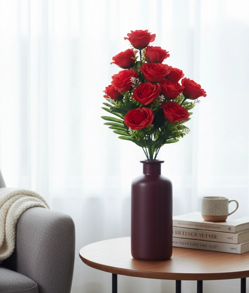 FLORES ARTIFICIALES RAMO FLORAL DECORATIVO ADORNO JHN - 9