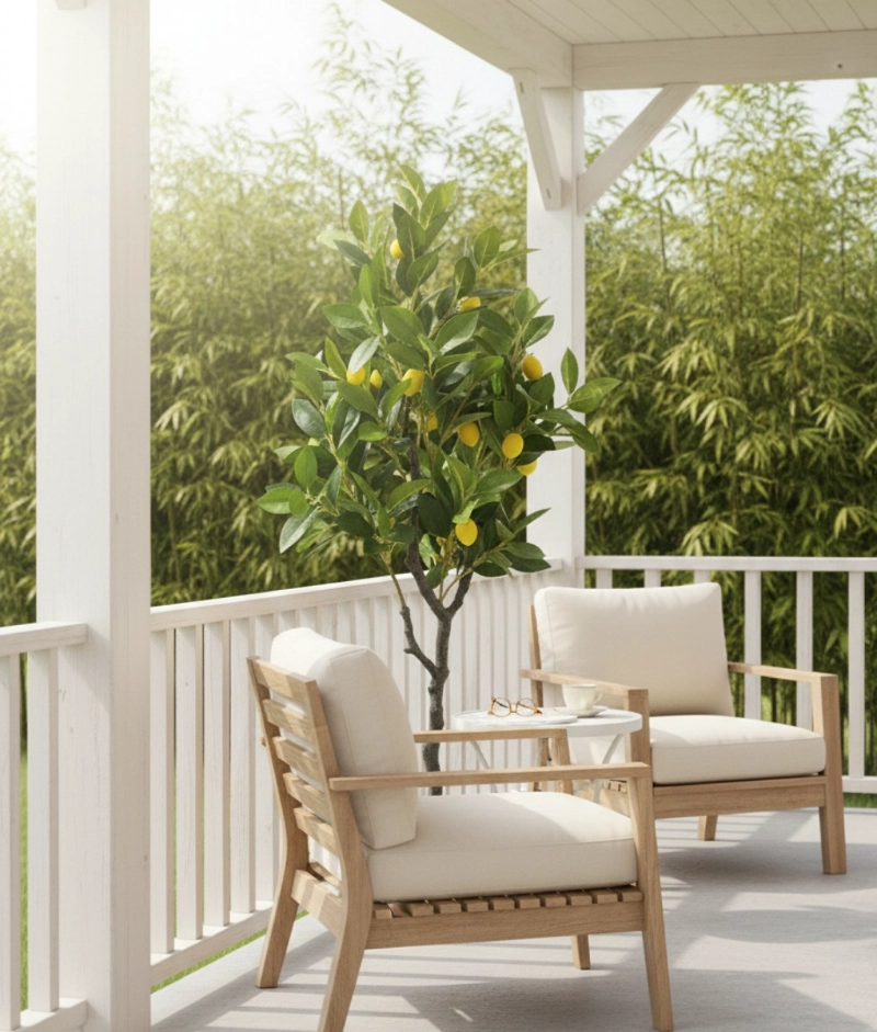 PLANTA ARTIFICIAL DECORATIVA ARBOL LIMON ADORNO JHN - 8
