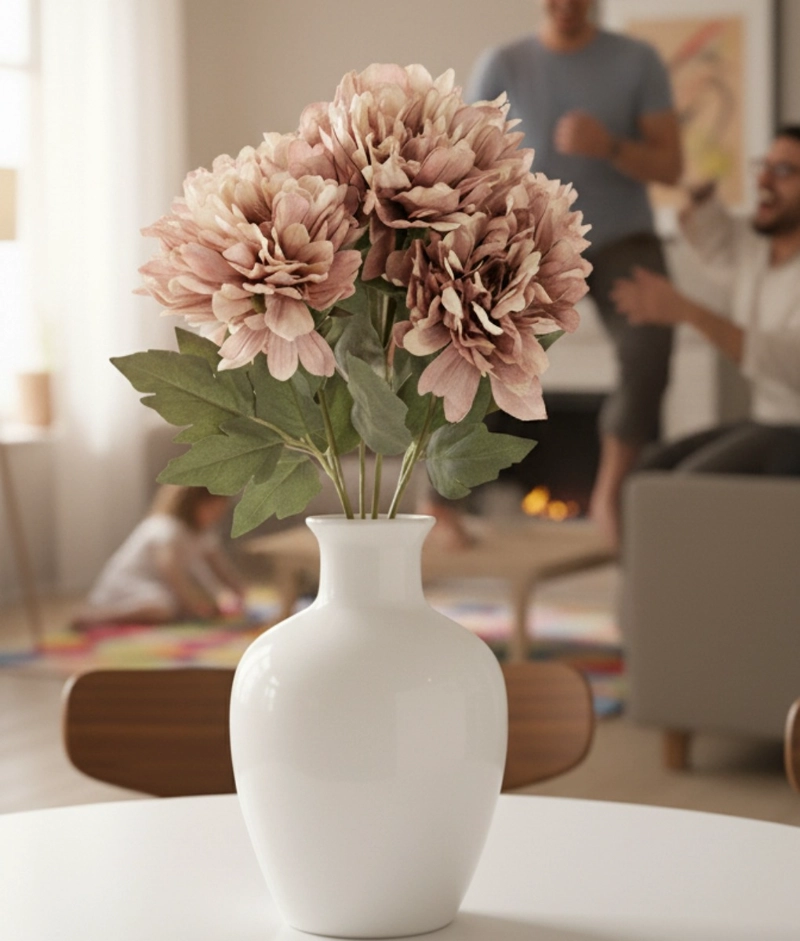 FLORES ARTIFICIALES RAMO DECORATIVO PE TALOS CAPAS ADORNO JHN - 5