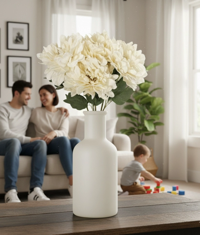 FLORES ARTIFICIALES RAMO DECORATIVO PE TALOS CAPAS ADORNO JHN - 6