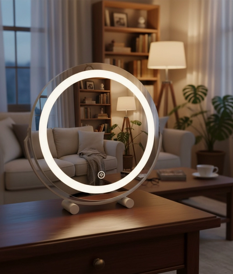ESPEJO DECORATIVO TOCADOR DISEÑO INTELIGENTE ILUMINACION JHN - 7