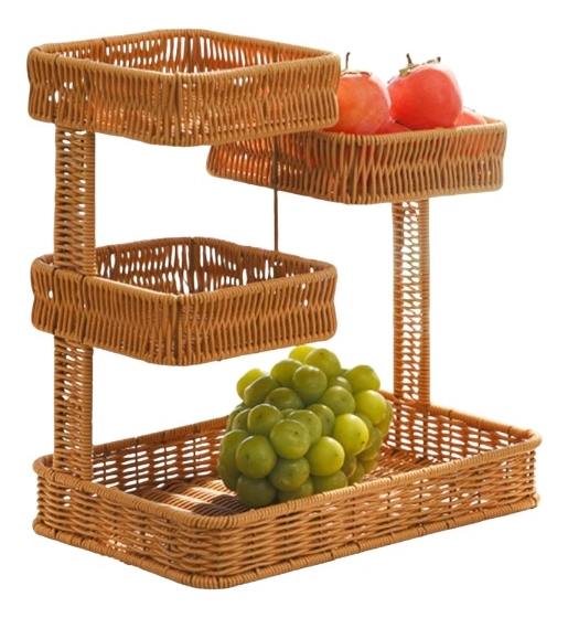 CANASTO DECORATIVO ORGANIZADOR MULTINIVEL ARTESANAL JHN - 3