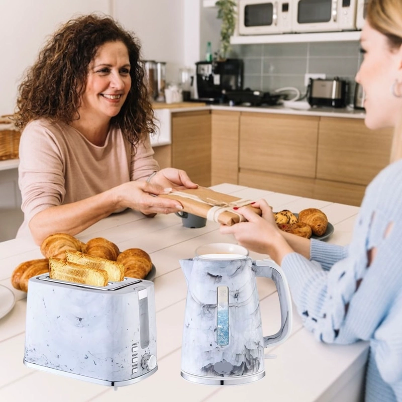 SET DE HERVIDOR 1,7L + TOSTADORA DE PAN 2EN1 HOGAR LAU - 2