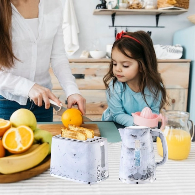 SET DE HERVIDOR 1,7L + TOSTADORA DE PAN 2EN1 HOGAR LAU - 8