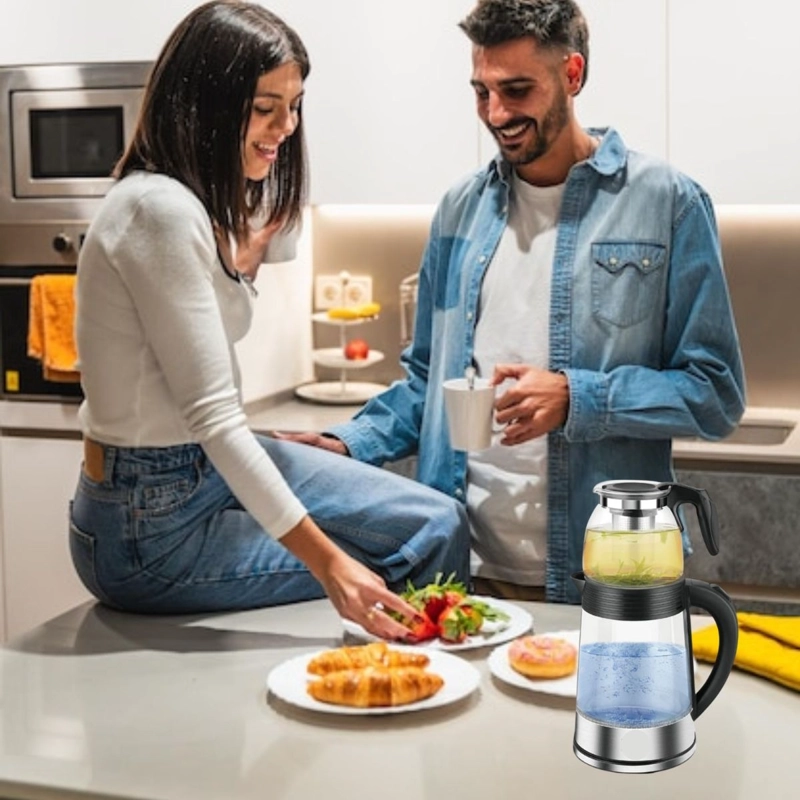 SET DE HERVIDOR 2L + TETERA CON INFUSOR 1L HOGAR COCINA LAU - 1