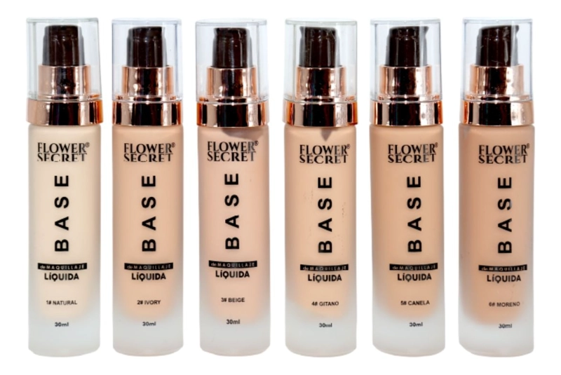 PACK 12 BASES DE MAQUILLAJE 30 ML LIQUIDO LIGERA LAU - 4