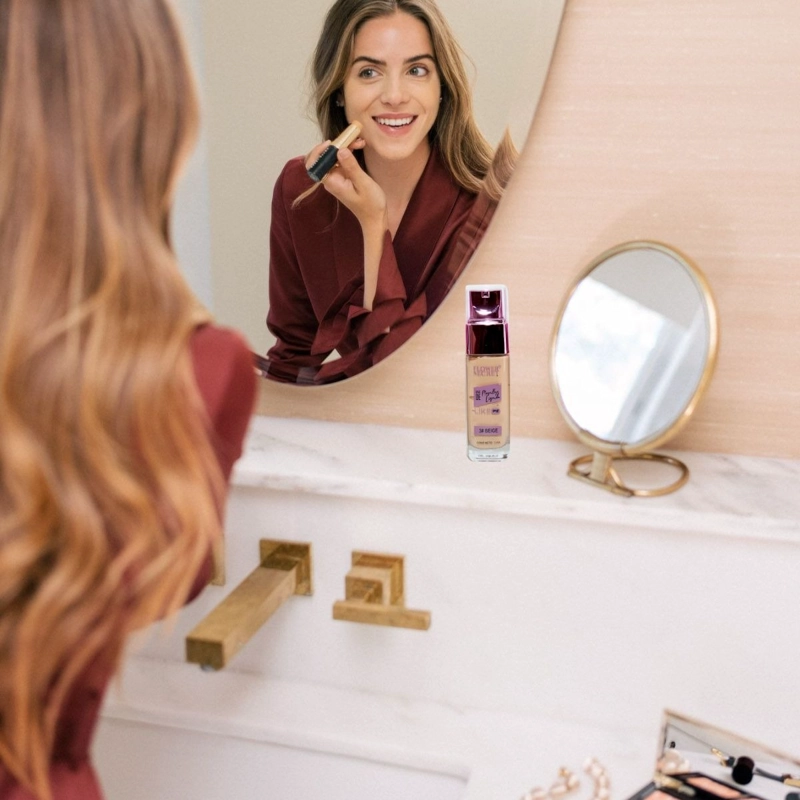 PACK 12 BASES DE MAQUILLAJE LIKE ME 35ML LIQUIDA LIGERA LAU - 8