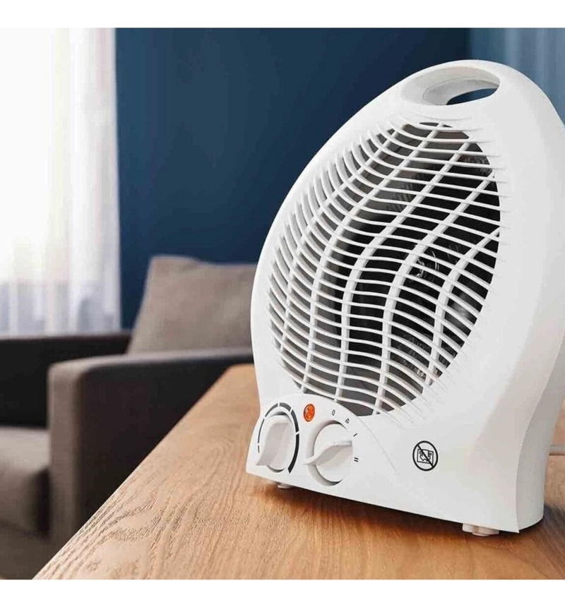 CALEFACTOR PORTATIL CON VENTILADOR 2 VELOCIDADES HOGAR LAU - 8