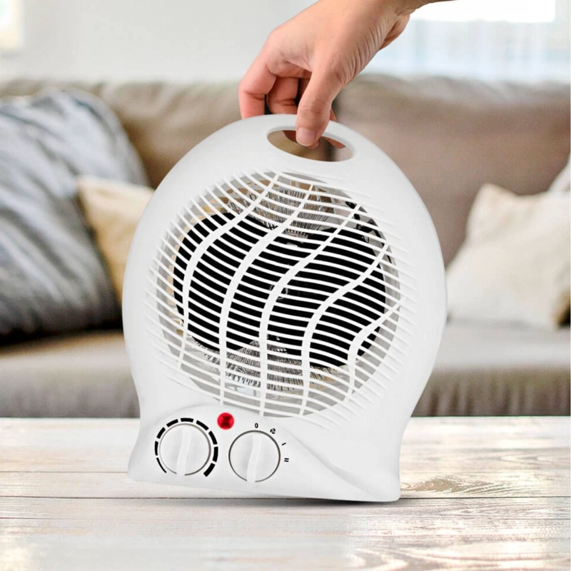 CALEFACTOR PORTATIL CON VENTILADOR 2 VELOCIDADES HOGAR LAU - 9