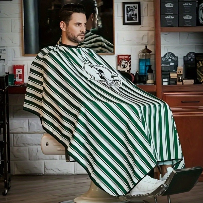 CAPA DE BARBERIA PROFESIONAL LARGA TALLA UNICA CORTES LAU - 3