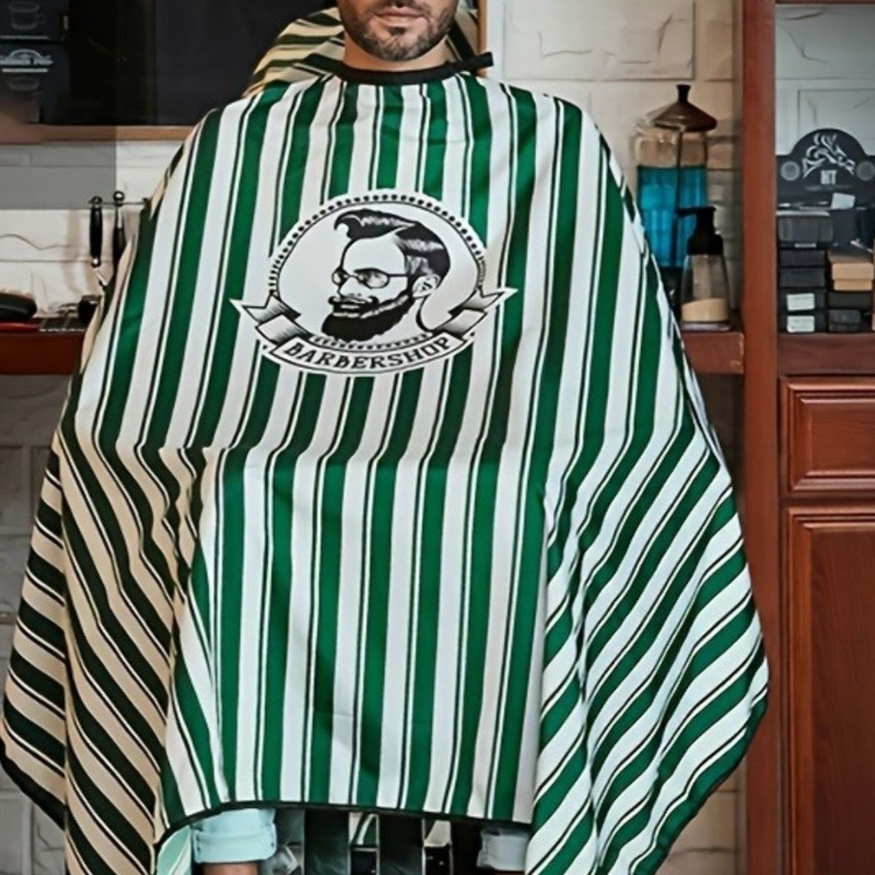 CAPA DE BARBERIA PROFESIONAL LARGA TALLA UNICA CORTES LAU - 10