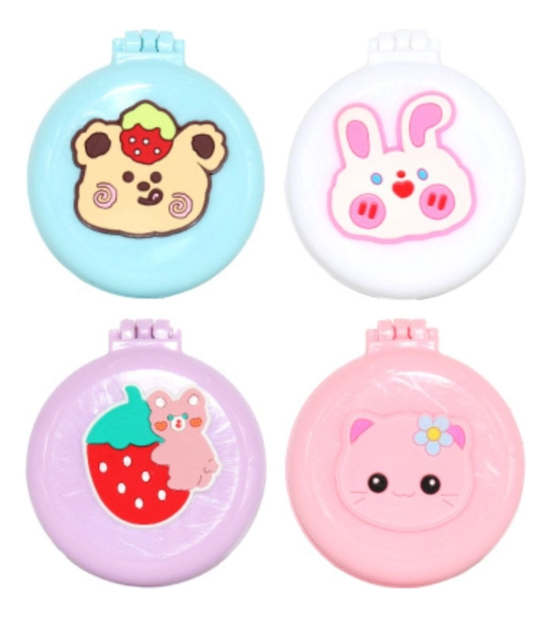 SET 7 CEPILLOS ARCOIRIS INFANTIL  PLEGABLE CON ESPEJOS LAU - 6