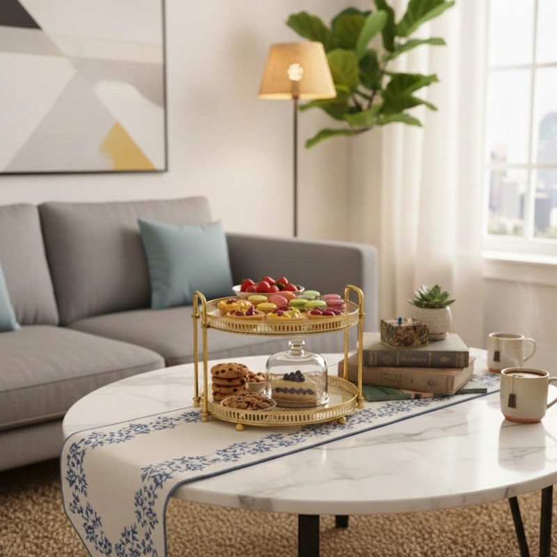 BANDEJA DECORATIVA HOGAR ORGANIZADOR DISEÑO VERSATIL JHN - 6