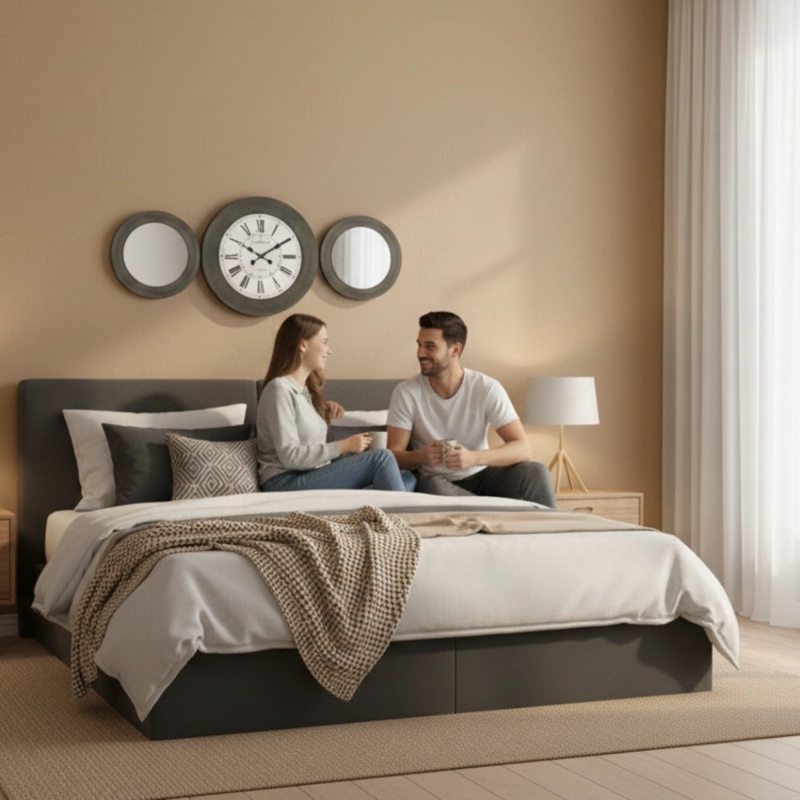 RELOJ DECORATIVO PARED CONJUNTO DECORACION MURAL 3 PZA JHN - 4