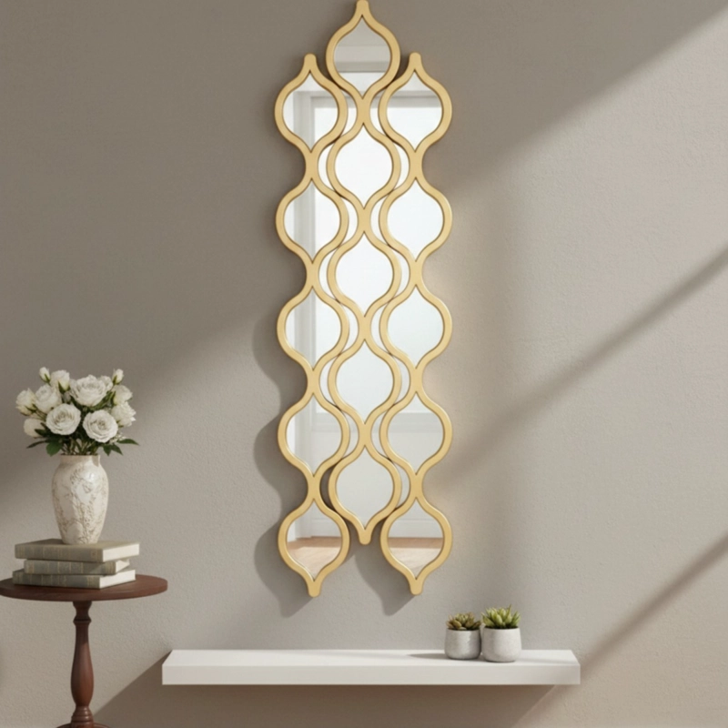SET 3 ESPEJO PARED ADORNO DECORATIVO DISEÑO ARABE HOGAR JHN - 7