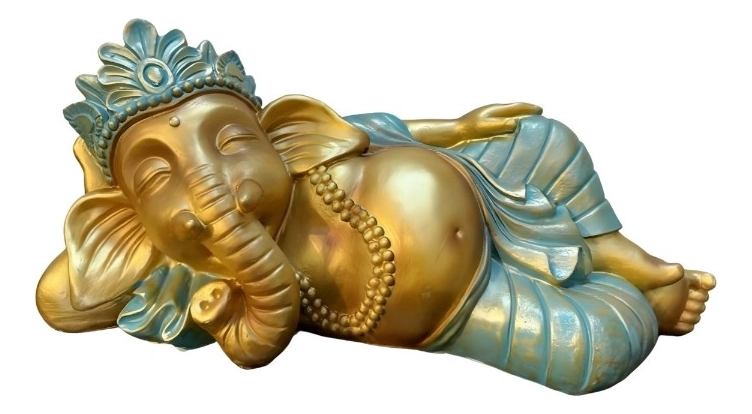 ESTATUA DECORATIVA GANESHA ADORNO HINDU FIGURA JHN - 1